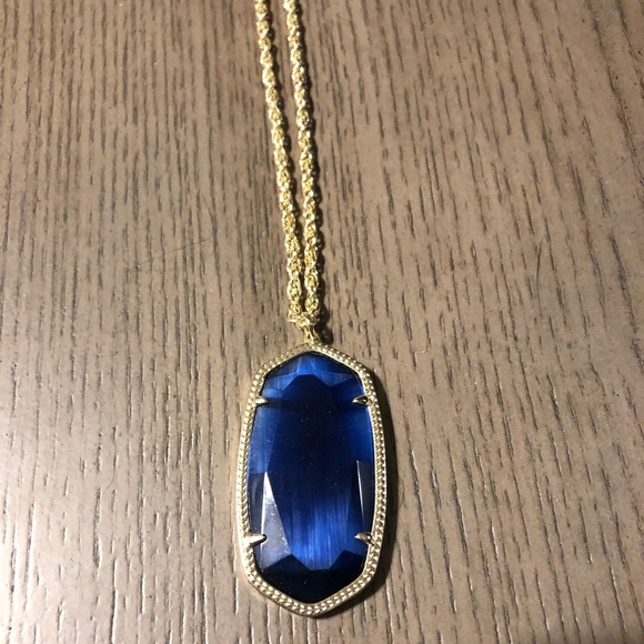 Kendra Scott Jewelry - Kendra Scott Gold Reid Necklace in Navy Cat Eye Kendra Scott Jewelry - Kendra Scott Gold Reid Necklace in Navy Cat Eye